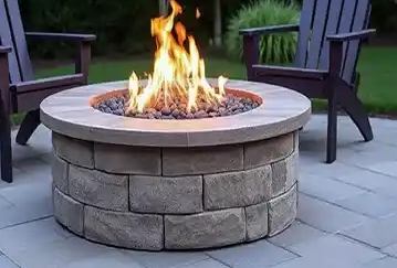 Pozo de fuego y zona chillout